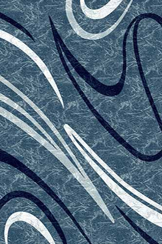 Прямоугольный ковер MEGA carving D265 BLUE