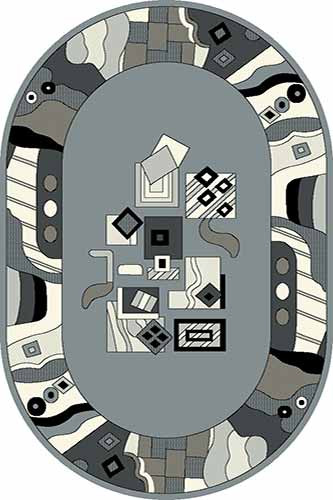 Овальный ковер SUNRISE FUL8 GRAY