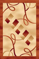 Прямоугольный ковер KAMEA carving D054 TERRA