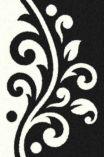 Прямоугольный ковер PLATINUM T621 BLACK-NATURAL