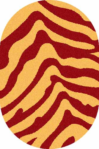 s604_yellow-red_5891.jpg Овальный ковер COMFORT SHAGGY S604 YELLOW-RED