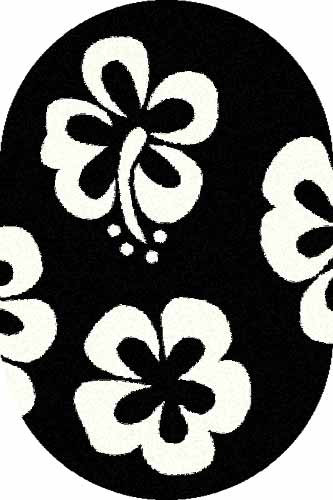 Овальный ковер COMFORT SHAGGY S605 BLACK-BONE