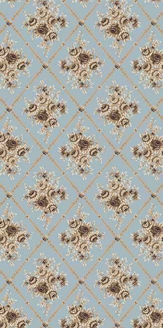 Ковровая VALENCIA DELUXE P030 L.BLUE-BROWN
