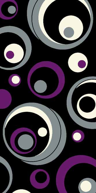 Ковровая дорожка SUNRISE V815 BLACK-VIOLET