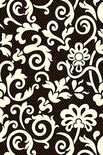 v824_black-cream_4865.jpg Прямоугольный ковер VISION DELUXE carving V824 BLACK-CREAM