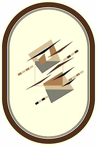 Овальный ковер SUNRISE MRT8 L.CREAM