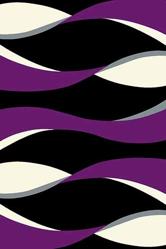 Прямоугольный ковер SUNRISE V811 BLACK-VIOLET