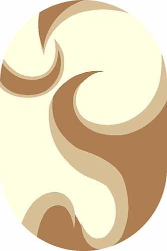 Овальный ковер SUNRISE V116 L.CREAM