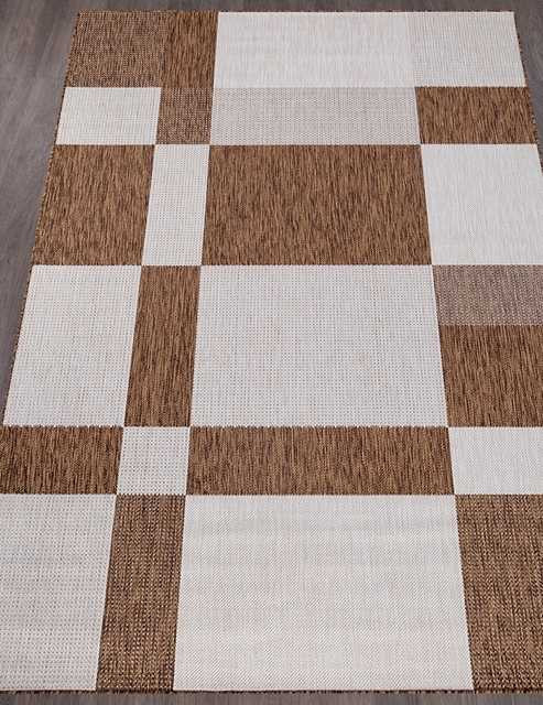 Ковёр VEGAS-S005-CREAM-BROWN-STAN