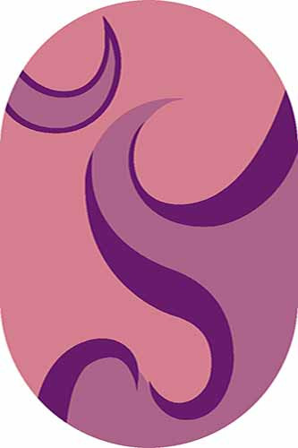 Овальный ковер SUNRISE V116 PINK