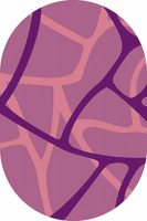 Овальный ковер SUNRISE V808 LILAC