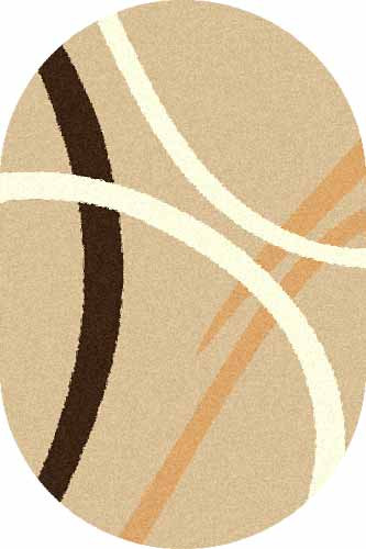 Овальный ковер COMFORT SHAGGY S606 BEIGE